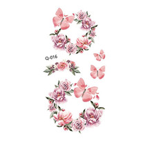 50 PCS Literary Small Fresh Flower Tattoo Sticker Rose Waterproof Lasting Arm Sticker(Q-016)