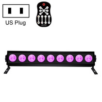 UV Purple Light Strip Lamp Christmas Decoration Reflection LED Stage Atmosphere Light, Style: Remote Control Type (US Plug)