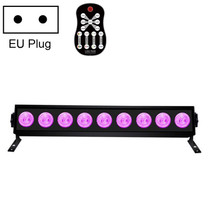 UV Purple Light Strip Lamp Christmas Decoration Reflection LED Stage Atmosphere Light, Style: Remote Control Type (EU Plug)