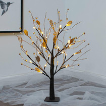 SJ-SD048 LED Home Decoration Light Christmas Lighted Tree, Style: Non-detachable Base Gold Fruit