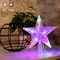 Christmas Tree Top Light LED Glowing Star Lights, Size: Large EU Plug(Colorful)