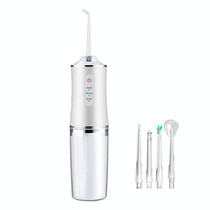 6886 Dental Flusher Water Dental Floss Portable Household Teeth Oral Cleaning Dental Scaler, Band Width: 4 Heads(White)