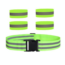 Reflective Elastic Band Suit Night Running Construction Site Traffic Safety Reflective Equipment,Style: 1 Belt+4 Arm Strap