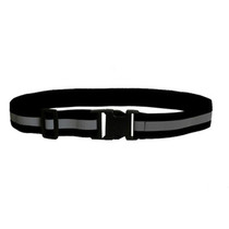 3 PCS Outdoor Adjustable Night Running And Cycling Reflective Waistband, Specification: 4cm Width(Black)