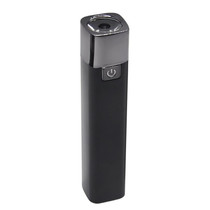 Mini Portable Lipstick Style Rechargeable LED Flashlight (Black)