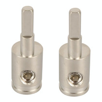 A5678 2 PCS Car Small Size Nickel-plated Brass 4GA to 8GA Audio Terminal Block