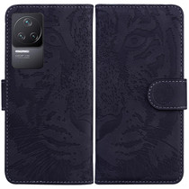 For Xiaomi Redmi K50 / Redmi K50 Pro Tiger Embossing Pattern Horizontal Flip Leather Phone Case(Black)