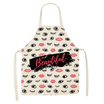 2 PCS Kitchen Linen Heart-Shaped Letters Fashion Sleeveless Apron, Specification: 45x56 cm(MeI6036)