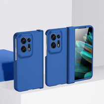 For OPPO Find N2 Three-stage Skin Feel PC Phone Case with Hinge(Blue)
