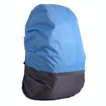 2 PCS Outdoor Mountaineering Color Matching Luminous Backpack Rain Cover, Size: L 45-55L(Gray + Blue)