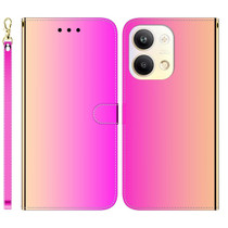 For OPPO Reno9 Pro Imitated Mirror Surface Leather Phone Case(Gradient Color)