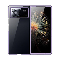 For Xiaomi Mix Fold 3 Full Coverage Electroplate PC Transparent Phone Case(Purple)