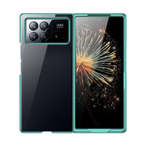 For Xiaomi Mix Fold 3 Full Coverage Electroplate PC Transparent Phone Case(Green)