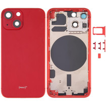 Back Housing Cover with SIM Card Tray & Side  Keys & Camera Lens for iPhone 13 Mini(Red)