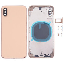 Back Cover with Camera Lens & SIM Card Tray & Side Keys for iPhone XS(Gold)