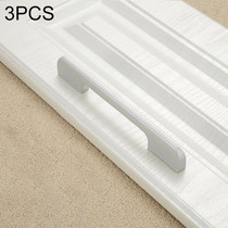 3 PCS 2049-192 Drawer Cabinet Door Aluminum Alloy Handle Straight Door Handle (White)