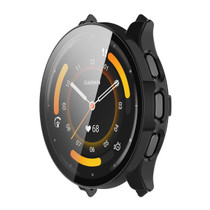 For Garmin Venu 3 ENKAY Hat-Prince Full Coverage PC + Tempered Glass Film Integrated Watch Case(Black)