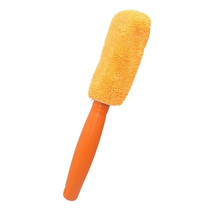 Fiber Long Shank Tire Brush(Orange)