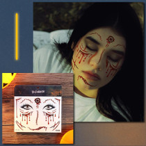 Halloween Scar Waterproof Tattoo Sticker Simulated Face Horror Stickers, Pattern: RM-038