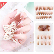 5 Sets Wear Nail Art Christmas Ballet Fake Nails Finished Product Removable Wear Nail(F741-33)