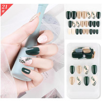 5 Sets Wear Nail Art Christmas Ballet Fake Nails Finished Product Removable Wear Nail(F741-21)