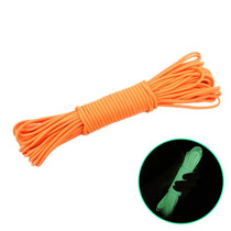 20m 9-Core Nylon+Polyester Full-light Outdoor Camping Tent Rescue Bundled Fluorescent Climbing Rope(Orange)