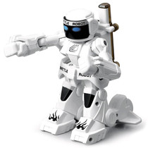 777-615 Battle RC Robot 2.4G Body Sense Remote Control Toys For Kids Gift Toy Model Mini Smart Robot Battle Toys For Boys(White)