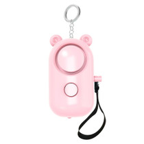 130dB LED Personal Alarm Pull Ring Outdoor Self-defense Products, Specification: Ordinary Style (Pink)