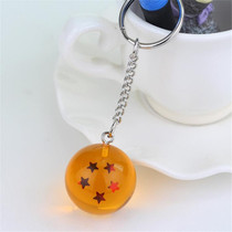 2 PCS Anime 7 Stars Balls 2.7cm PVC Figures Toys Keychain(5 star)