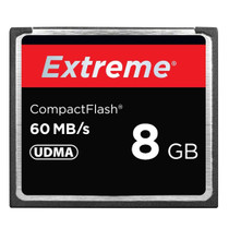 8GB Extreme Compact Flash Card, 400X Read  Speed, up to 60 MB/S (100% Real Capacity)