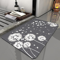 Bathroom Toilet Quick-Drying Absorbent Non-Slip Mats Diatom Ma, Size: 60 x 40 cm(Dandelion)