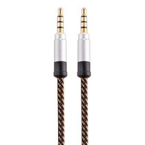 3.5mm Male To Male Car Stereo Gold-Plated Jack AUX Audio Cable For 3.5mm AUX Standard Digital Devices, Length: 1.5m(Brown)