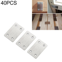40 PCS Stainless Steel Connection Code Straight Connecting Piece, Number: 12