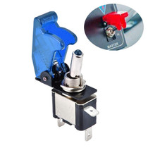 Flip Cover Nitrous Arming Switch with Blue LED Indicator (Vehicle DIY), Blue(Blue)