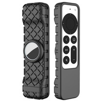 2 PCS Remote Control All-Inclusive Protective Cover, Applicable Model: For Apple TV 4K(Black)