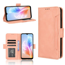 For Doogee X98 Skin Feel Calf Texture Card Slots Leather Phone Case(Pink)