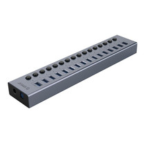 ORICO BT2U3-16AB-GY-BP 16 Ports USB 3.0 HUB with Individual Switches(US Plug)