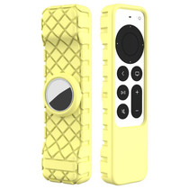 2 PCS Remote Control All-Inclusive Protective Cover, Applicable Model: For Apple TV 4K(Yellow)