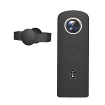 PULUZ Silicone Protective Case with Lens Cover for Ricoh Theta SC2 360 Panoramic Camera(Black)