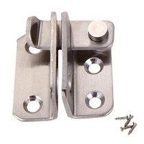 Small Right Open Stainless Steel Sliding Door Latch No Punch Latch Door Bolt Catch With Screw