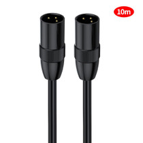 JUNSUNMAY XLR Male to Male Mic Cord 3 Pin Audio Cable Balanced Shielded Cable, Length:10m