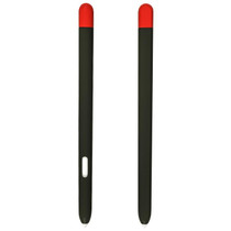 Liquid Silicone Stylus Pen Protective Case for Samsung Galaxy Tab S6 Lite P610 / P615(Black Red)