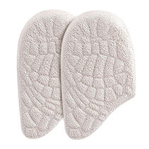 GEL Particle Shock-absorbing Anti-wear Foot Massage Soft Heel Pad, Color: Flannel Apricot