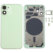 Back Housing Cover with SIM Card Tray & Side  Keys & Camera Lens for iPhone 12 mini(Green)