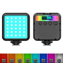 PULUZ Pocket 2500-9000K+RGB Full Color Beauty Fill Light Handheld Camera Photography LED Light (Black)