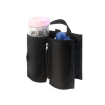 Travel Suitcase Portable Folding Storage Portable Cup Holder(Black)