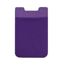 4 PCS Stretch Lycra Mobile Phone Back Sticker Card Holder Phone Back Wallet Bus Bank Card Holder(Purple)