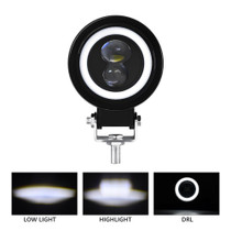 S11 Motorcycle Gourd Eye Lens Spotlight, Style:White Light Circle