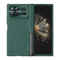 For Xiaomi Mix Fold 3 NILLKIN Frosted Fold PC + TPU Phone Case with Holder(Green)