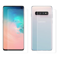 ENKAY Hat-Prince 0.1mm 3D Full Screen Protector Explosion-proof Hydrogel Film Front + Back for   Galaxy S10, TPU+TPE+PET Material (Transparent)